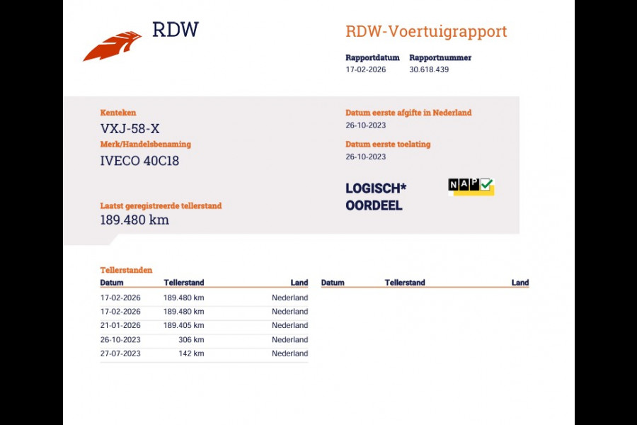 Iveco Daily 40C18 3.0 Hi-Matic Automaat Euro 6 Bakwagen - Laadklep 1000kg