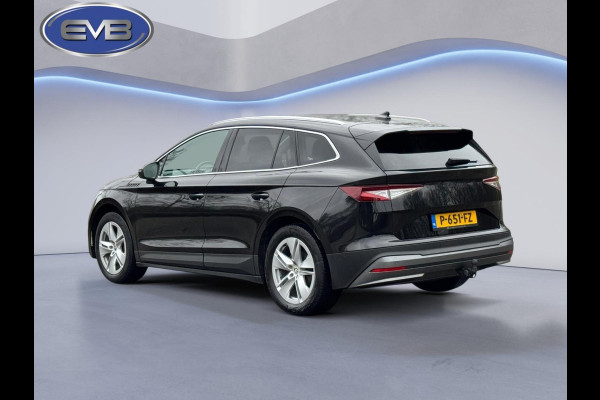 Škoda ENYAQ iV 80, achteruitrijcamera, stoel-stuurverwarming, trekhaak,1/2 lederen sportinterieur, 1 e eigenaar, NL auto met nap