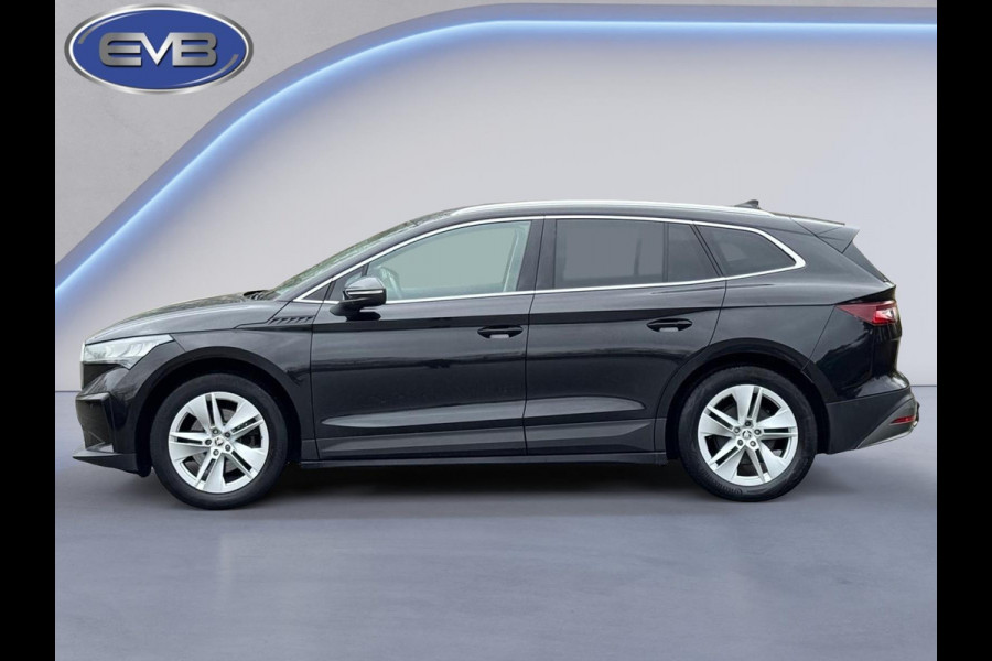 Škoda ENYAQ iV 80, achteruitrijcamera, stoel-stuurverwarming, trekhaak,1/2 lederen sportinterieur, 1 e eigenaar, NL auto met nap