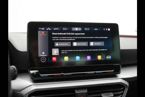 Seat Leon Sportstourer 1.4 TSI eHybrid FR Plug In Hybrid 204pk PHEV | Adaptive Cruise | Virtual | Camera | Keyless | Stuur & Stoelverwamring | 18"L.M | Apple Carplay | BLIS |