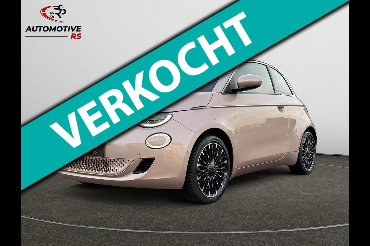 Fiat 500 La Prima 42 kWh SOH 92% U Connect Pdc Leder Led Camera Apple CarPlay & Android Auto Navi Autopilot ACC Lane Assist Keyles