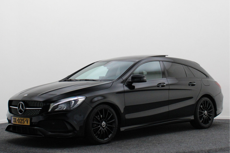 Mercedes-Benz CLA-Klasse Shooting Brake 180 Business Solution AMG Night Upgrade Automaat Panoramadak, LED, Camera, Navigatie, Stoelverwarming, PDC, 18"