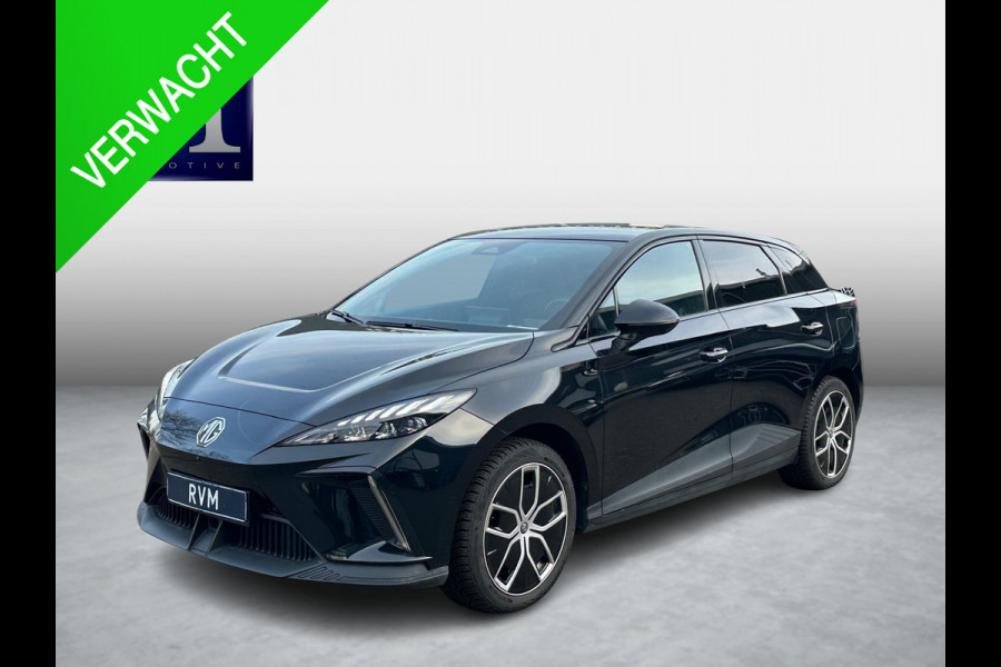MG Mg4 electric Luxury 64 kWh | 20.000KM! | 7 JAAR GARANTIE BIJ MG| SUPER COMPLETE AUTO| RONDOMZICHT CAMERA| STOEL+ STUUR VERWARMING| DODE HOEK