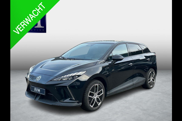 MG Mg4 electric Luxury 64 kWh | 20.000KM! | 7 JAAR GARANTIE BIJ MG| SUPER COMPLETE AUTO| RONDOMZICHT CAMERA| STOEL+ STUUR VERWARMING| DODE HOEK