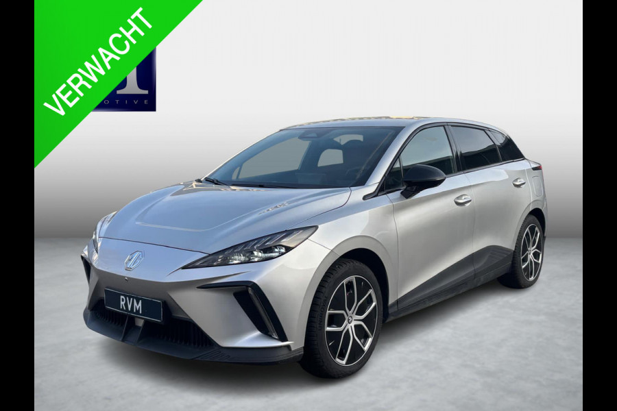 MG Mg4 electric Luxury 64 kWh |LONG RANGE | 12.000KM! | 7 JAAR GARANTIE BIJ MG| SUPER COMPLETE AUTO| RONDOMZICHT CAMERA| STOEL+ STUUR VERWARMING| DODE HOEK