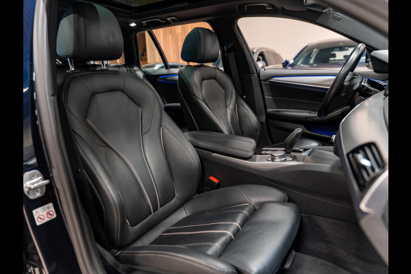 BMW 5 Serie Touring 520i High Executive M Pakket, Pano, Virtual Cockpit, Leder, 19"M Sport Velgen, Prive Glas, Volledig Onderhoud
