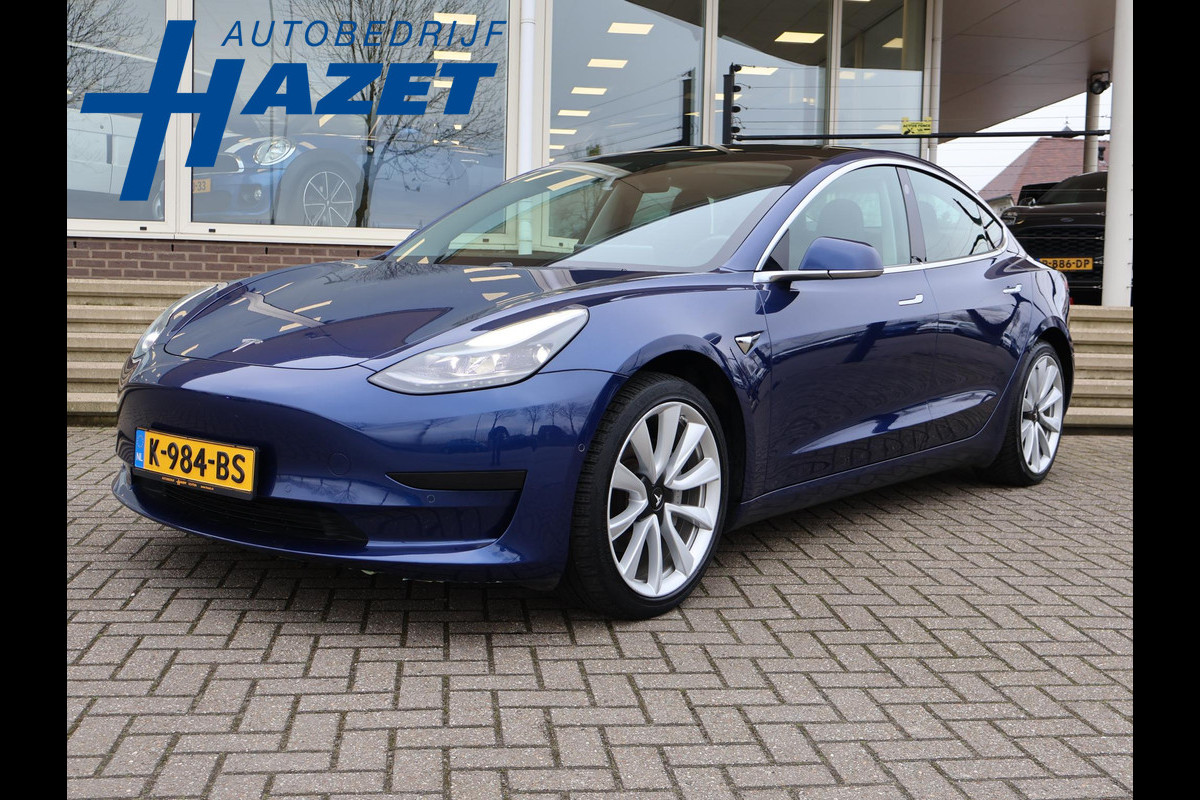 Tesla Model 3 60 kWh RWD *BTW* + AFN. TREKHAAK | LEDER | AUTOPILOT | PANORAMA | 3 CAMERA'S