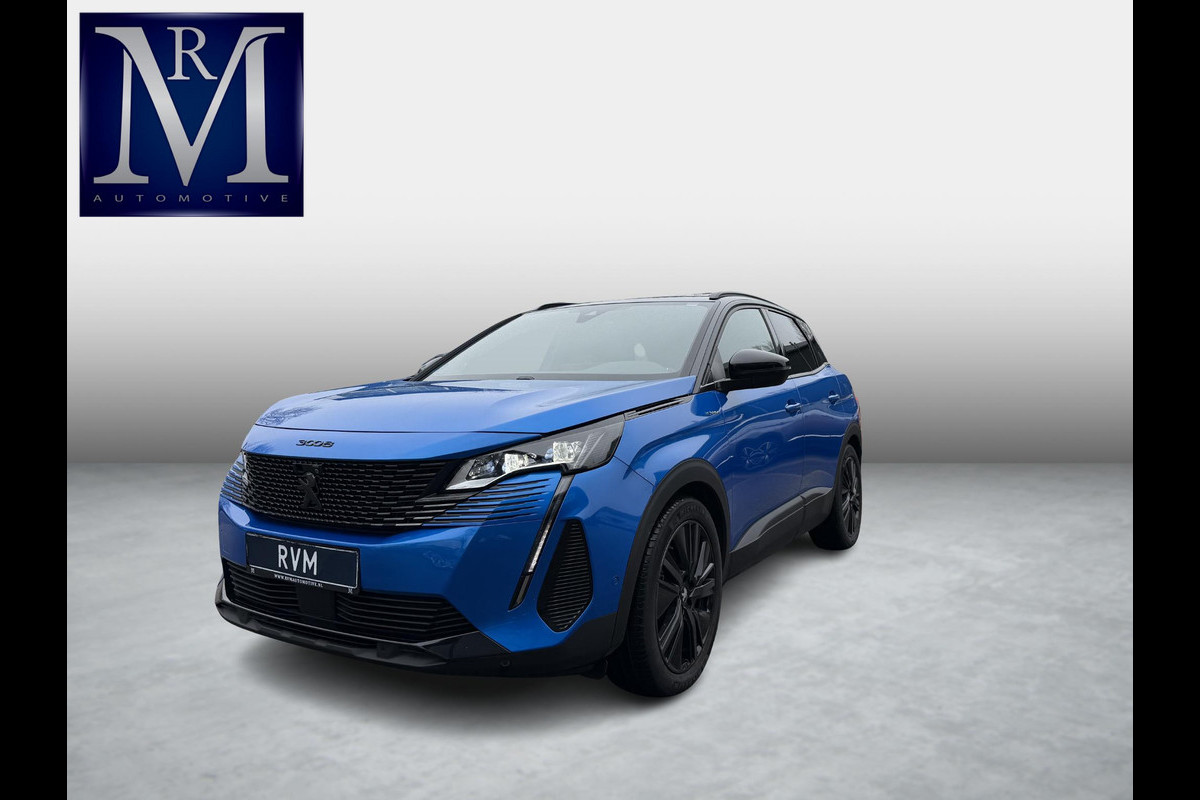 Peugeot 3008 1.6 HYbrid4 300 GT BLACK OPTIC BOMVOL! 22.000KM!| BLACK| STOEL VERWARMING | MASSAGE STOELEN | ELEKT. STOELEN MET GEHEUGEN | ADAPTIVE CRUISE | 12MND BOVAG GARANTIE | ELEKT. ACHTERKLEP | PANO DAK | FOCAL AUDIO|