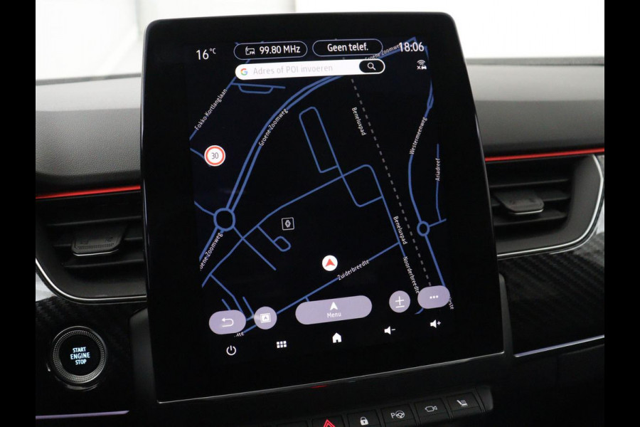 Renault Arkana 1.6 E-Tech Hybrid 145 R.S. Line | Panoramadak | Leder/Alcantara | Trekhaak | Stoelverwarming | Adaptive cruise | Camera | Carplay | Keyless | Park Assist | Full LED | Navigatie