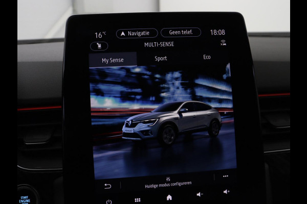 Renault Arkana 1.6 E-Tech Hybrid 145 R.S. Line | Panoramadak | Leder/Alcantara | Trekhaak | Stoelverwarming | Adaptive cruise | Camera | Carplay | Keyless | Park Assist | Full LED | Navigatie