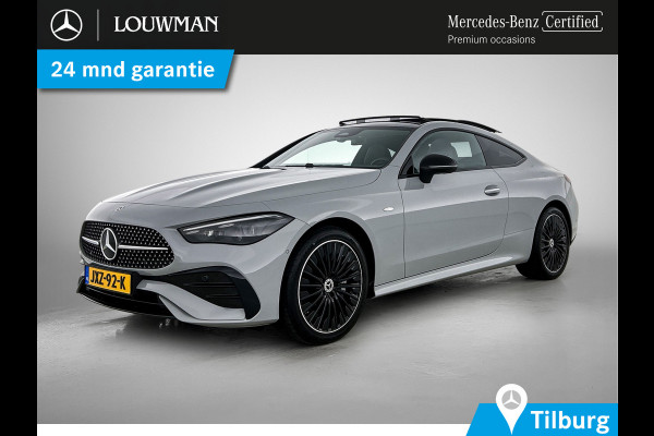 Mercedes-Benz CLE Coupé 300 e AMG Plug-In Hybride AMG | Night Pakket | Panorama Schuif-Kanteldak | Digital Licht | Burmester® | Stuur en Stoelverwarming. Inclusief 24 maanden MB Certified garantie voor Europa.