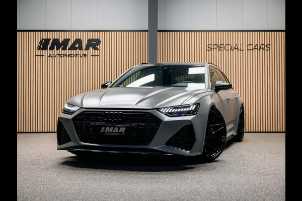 Audi RS6 Avant RS 6 TFSI quattro | Beton grijs matte | 23 inch Vossen HF7 | Keramisch | Pano |