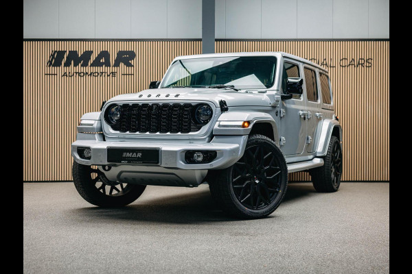 Jeep Wrangler Unlimited 4xe 380 Sahara | Corse Edition Custom Made | Hybride | Stuur- en Stoelverwarming | Achteruitrijcamera |