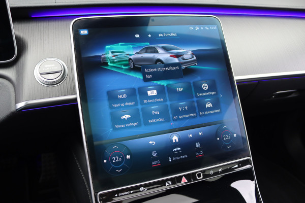 Mercedes-Benz S-Klasse 500 4MATIC Lang AMG Line Aut9 | Airmatic | Achterasbesturing | Distronic+ | Massage | Stoelventilatie | Burmester | Memory | Digital Light | HUD | Soft-Close |