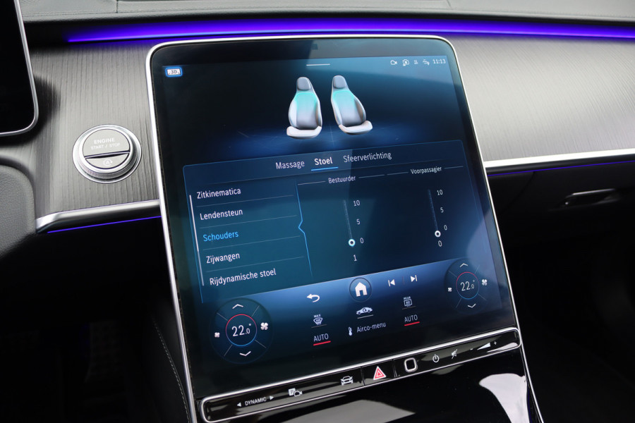 Mercedes-Benz S-Klasse 500 4MATIC Lang AMG Line Aut9 | Airmatic | Achterasbesturing | Distronic+ | Massage | Stoelventilatie | Burmester | Memory | Digital Light | HUD | Soft-Close |