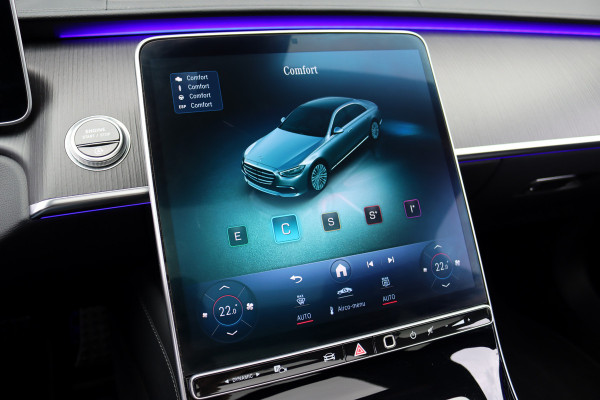 Mercedes-Benz S-Klasse 500 4MATIC Lang AMG Line Aut9 | Airmatic | Achterasbesturing | Distronic+ | Massage | Stoelventilatie | Burmester | Memory | Digital Light | HUD | Soft-Close |