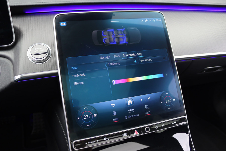 Mercedes-Benz S-Klasse 500 4MATIC Lang AMG Line Aut9 | Airmatic | Achterasbesturing | Distronic+ | Massage | Stoelventilatie | Burmester | Memory | Digital Light | HUD | Soft-Close |