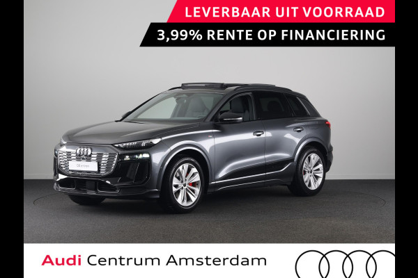 Audi Q6 e-tron S edition 83Kwh 252 pk SUV | Tech pakket plus | Glazen panoramadak | Lederen bekleding | Rode remzadels |