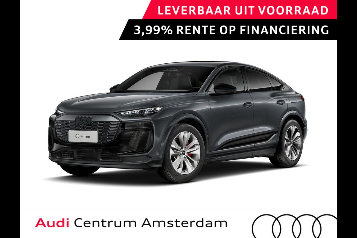 Audi Q6 Sportback e-tron S edition 83Kwh 252 pk Sportback | Techniek pakket plus | Glazen panoramadak | Bang & Olufsen 3D | Head-up display |