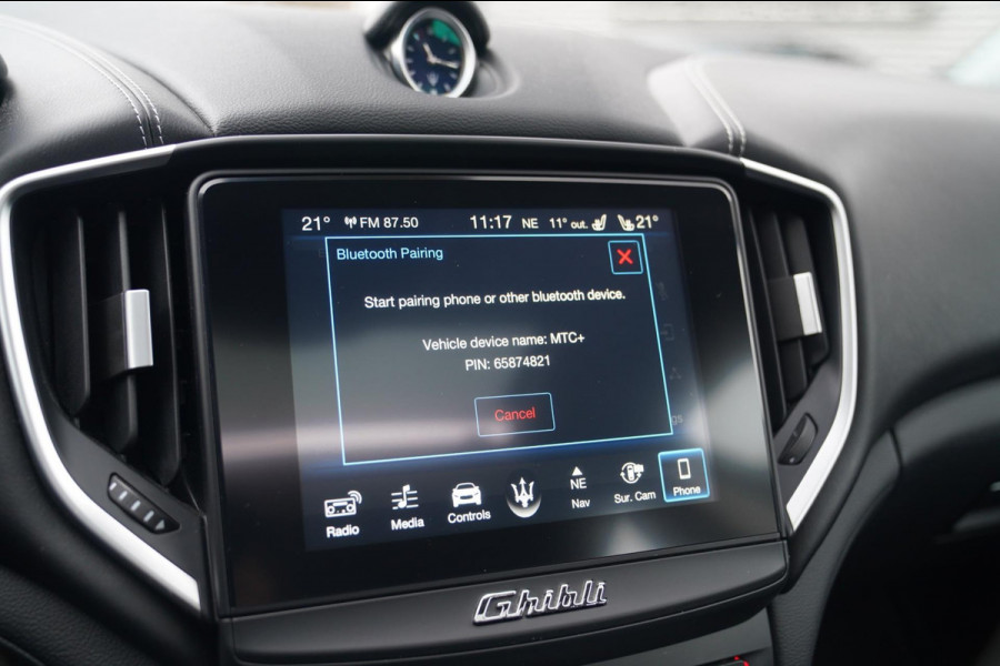 Maserati Ghibli 3.0 V6 S Q4 GranLusso | 360 camera | Schuif/kanteldak | Luxe Leder | Origineel NL |Adaptieve Cruise | Lane Assist