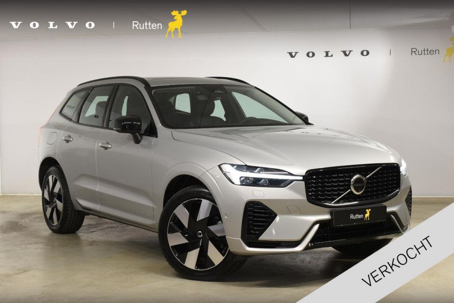 Volvo XC60 T6 350PK Automaat Plug-in Hybrid AWD Ultra Dark / Navigatie / Adaptieve Cruise control / Head Up-Display / Panorama dak / Leder / Elektrische stoelen / 360 Camera / Trekhaak / 20" Velgen