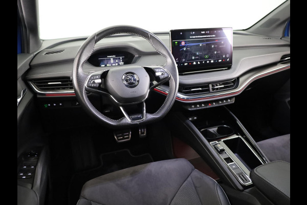 Škoda ENYAQ iV 60 Sportline 180 pk | SoH 90% | Navigatie | Parkeersensoren | Achteruitrijcamera | Autom. airco (3 zones) | Stoelverwarming | Keyless |