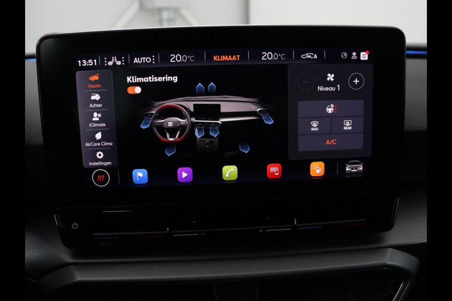 Seat Leon 1.0 TSI FR Launch Edition | Panoramadak | Trekhaak | Stoelverwarming | Camera | Carplay | Navigatie | Sfeerverlichting | Adaptive cruise | Keyless | Full LED | Dodehoek detectie