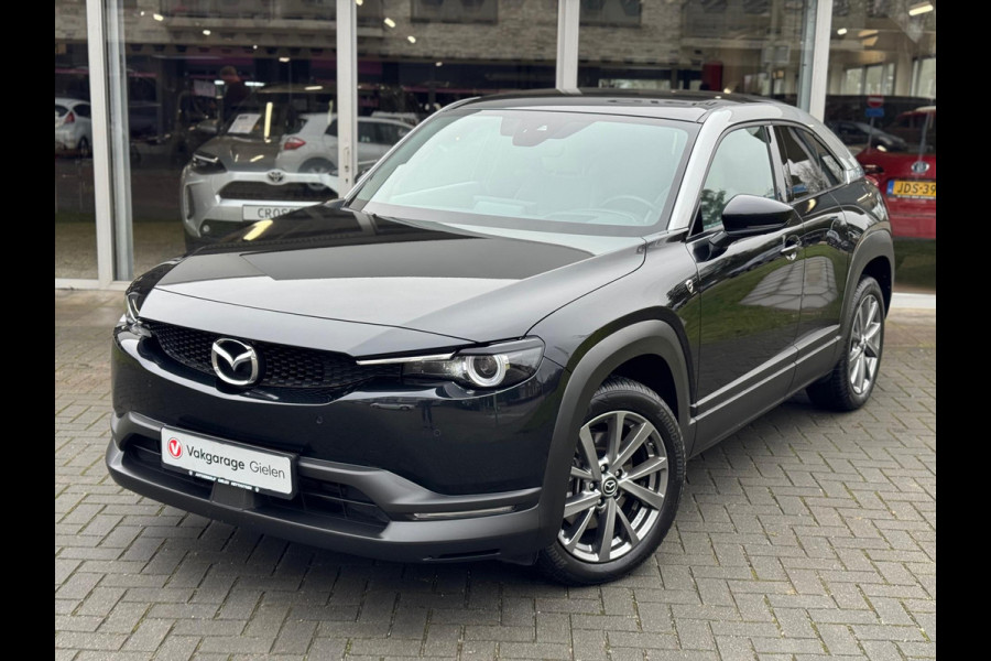 Mazda MX-30 e-SkyActiv R-EV 170pk Makoto | Geheugenfunctie, Bose, 360 Camera, Dodehoekherkenning, Stoel + Stuurverwarming, HUD