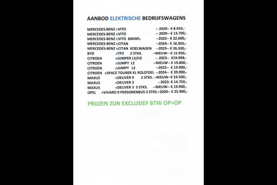 Opel Vivaro-e /Citroen E-Jumpy Space Tourer XL L3 75kWh Rolstoelauto / Rolstoelbus 7-Persoons met Bodemverlaging