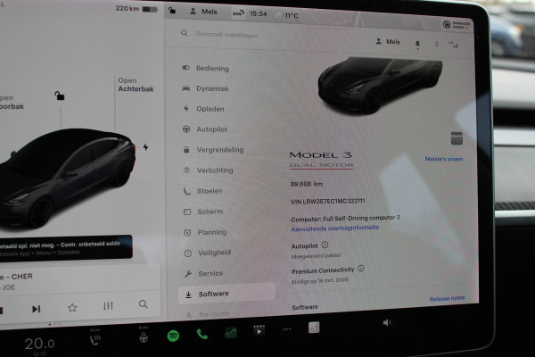 Tesla Model 3 Performance AWD 75 kWh / Autopilot / Panoramadak / Camera / Leder / 20'' / Leder / Premium Audio / Warmtepomp
