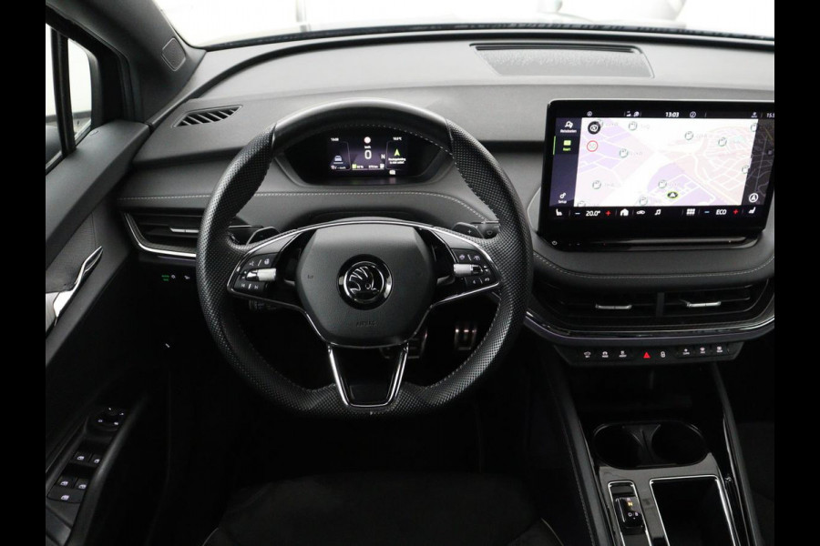 Škoda ENYAQ iV 80 Sportline | SOH 94% | Panoramadak | Stoelverwarming | Memory | Adaptive cruise | Leder/Alcantara | Camera | Carplay | Keyless | DAB | Navigatie | Matrix LED