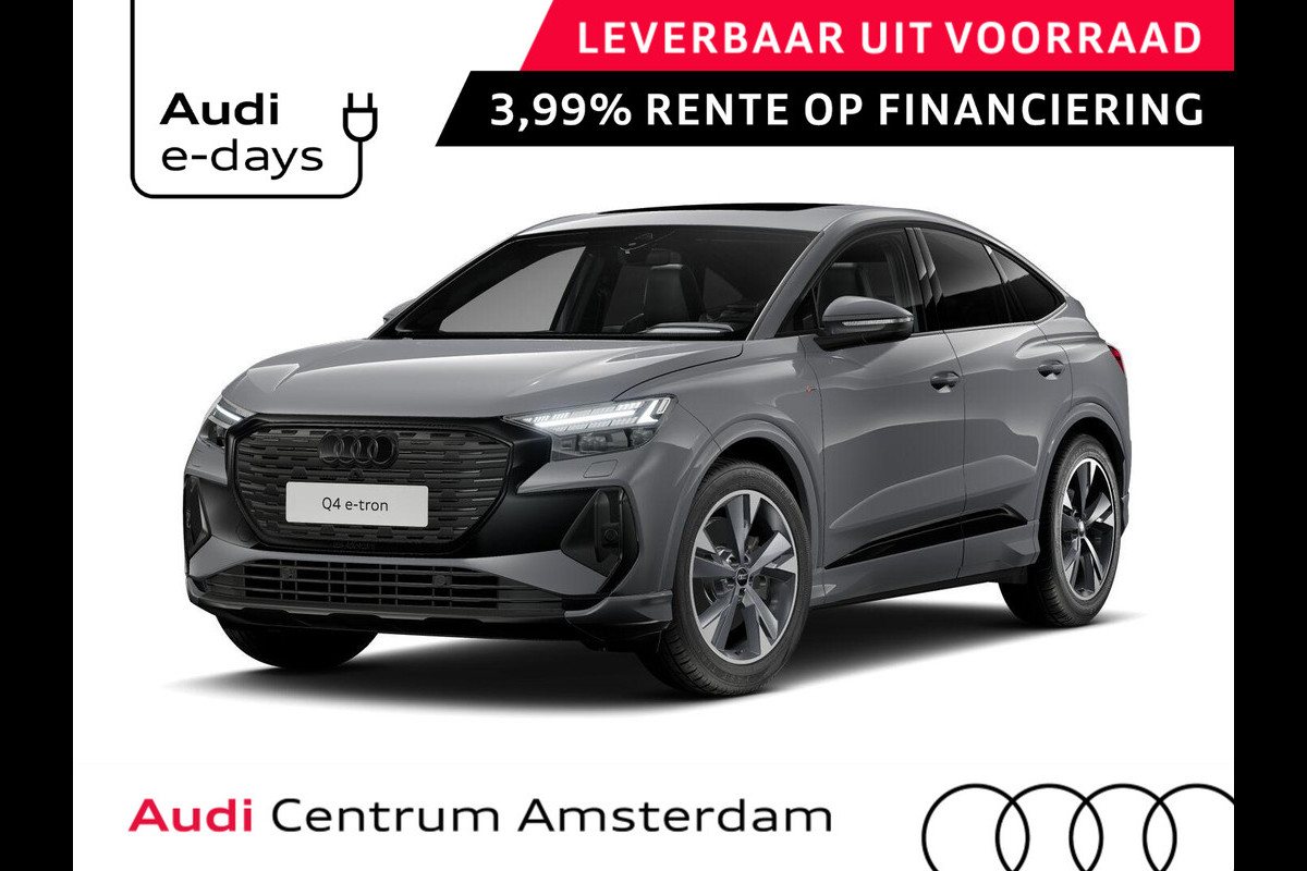 Audi Q4 Sportback e-tron 45 S edition Competition 82 kWh 286 pk | Assistentiepakket plus | Comfortpakket plus |Glazen panoramadak | Ambient lichtpakket |