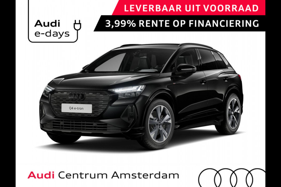 Audi Q4 e-tron 45 S edition Competition 82 kWh 286 pk | Assistentiepakket plus | Comfortpakket | Optiekpakket zwart plus | Achterbank in delen neerklapbaar |