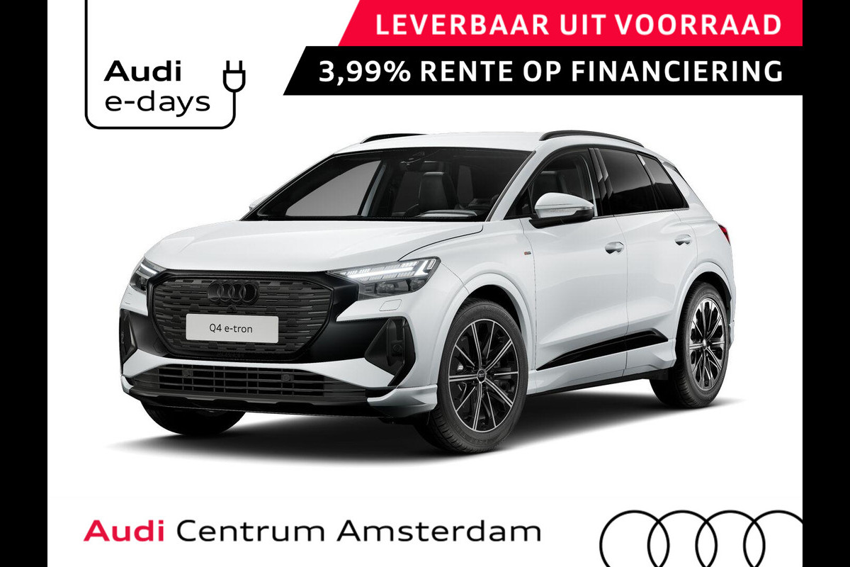 Audi Q4 e-tron 45 quattro S edition Competition 82 kWh 286pk | Assistentiepakket plus | Optiek pakket zwart plus | Ambient verlichting | Dodehoek detectie | Privacy glas |
