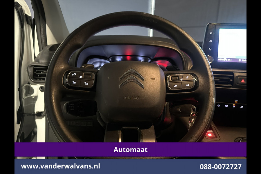 Citroën Berlingo 1.2 PureTech 131pk Automaat **Benzine** L1H1 Euro6 Airco | 3-Zits | Camera | Apple Carplay Navigatie, Android Auto, Cruisecontrol, Imperiaal, Parkeersensoren, Bijrijdersbank