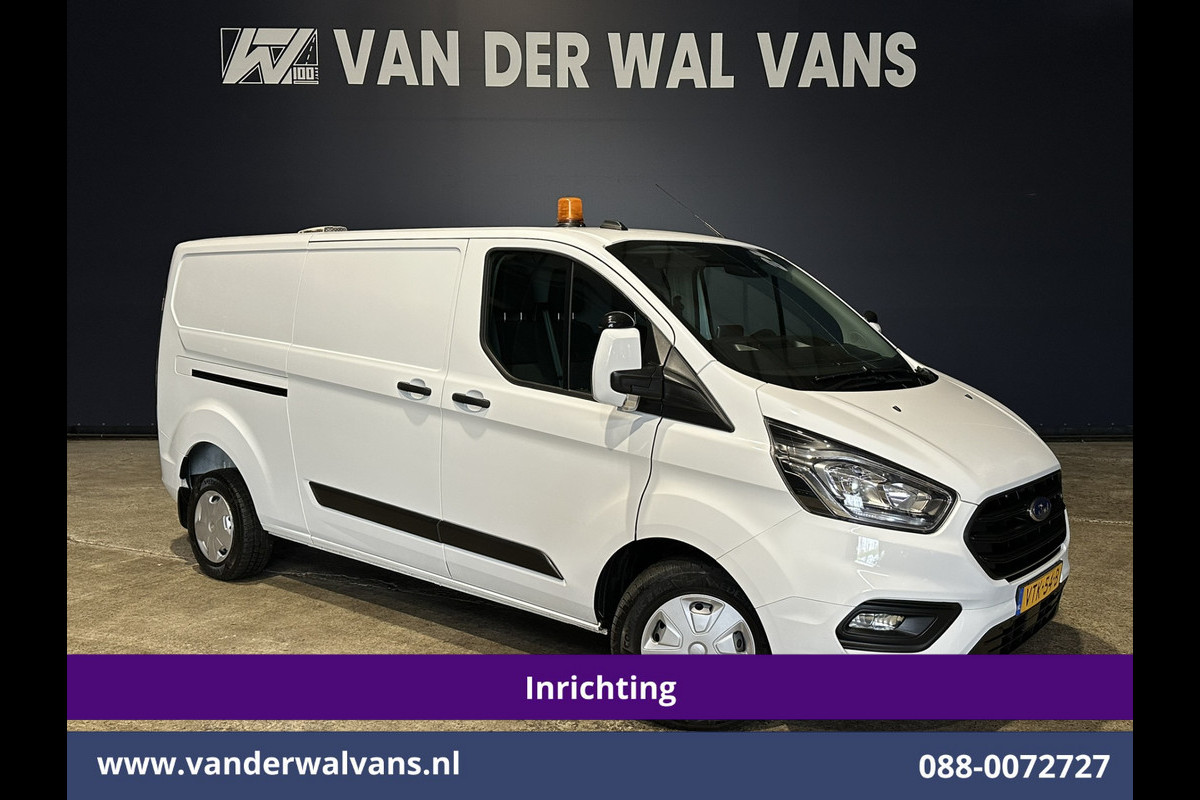 Ford Transit Custom 2.0 TDCI 130pk L2H1 inrichting Euro6 Airco | Camera | 2800kg Trekhaak | LED Cruisecontrol, Stoelverwarming, Parkeersensoren, Bijrijdersbank