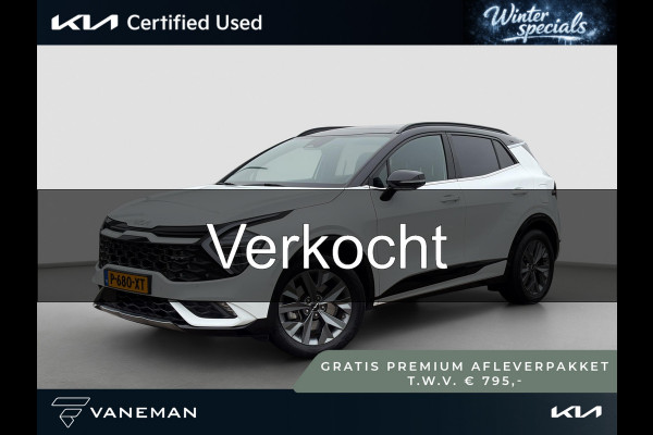 Kia Sportage 1.6 T-GDi Hybrid GT-PlusLine 360 Camera | Harman/Kardon | 19” Velgen | Leder | Panoramadak | Navi | Stoelverkoeling | Clima | Key-Less | Stuur-/Stoelverwarming | Cruise | LED |