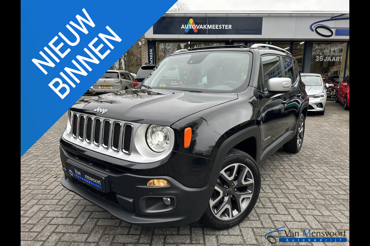 Jeep Renegade 1.4 MultiAir 170PK Automaat Limited AWD 1eEig|Panorama|Xenon|Trekhaak|Camera