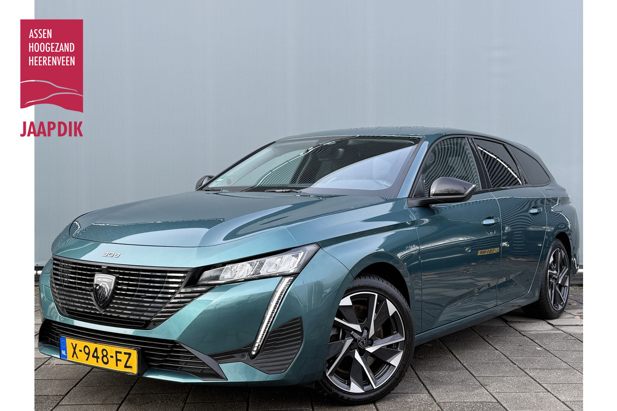 Peugeot 308 SW BWJ 11-2023 | 1.6 HYbrid 180 Allure Pack Bus. | TREKHAAK | LEDER/STOF | CAMERA | CARPLAY | NAVI | STOELVERW | CLIMA