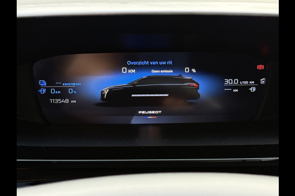 Peugeot 308 SW BWJ 11-2023 | 1.6 HYbrid 180 Allure Pack Bus. | TREKHAAK | LEDER/STOF | CAMERA | CARPLAY | NAVI | STOELVERW | CLIMA