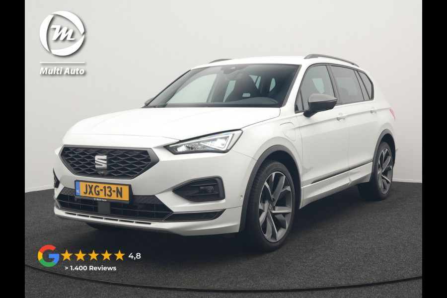 Seat Tarraco 1.4 TSI e-Hybrid FR Plug In Hybrid 245pk Dealer O.H. PHEV | Trekhaak Af Fabriek | Adaptive Cruise | 360 Camera | Alcantara Sportstoelen Memory & Verwarmd | Sfeerverlichting | Stuur Verwarmd | Keyless | Apple Carplay | Navigatie | DAB |