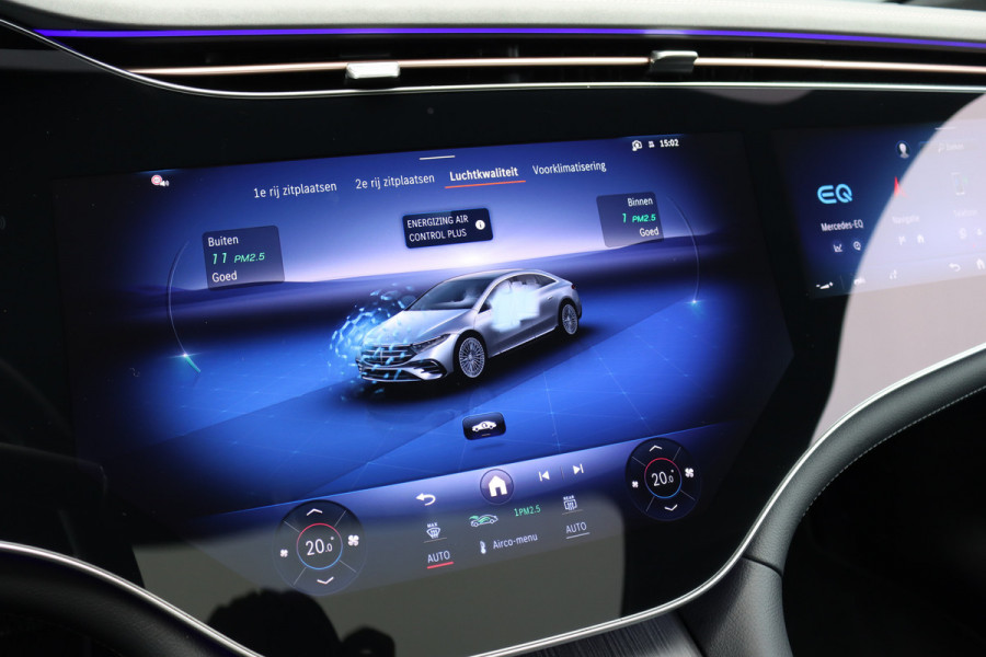 Mercedes-Benz EQS 350 Exclusive Line 118 kWh | Airmatic | Achterasbesturing | Hyperscreen | Distronic+ | Panoramadak | HUD | Trekhaak | Digital Light | Burmester | Keyless Go | Verwarmd Stuurwiel | 22kW |