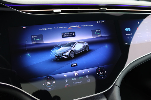 Mercedes-Benz EQS 350 Exclusive Line 118 kWh | Airmatic | Achterasbesturing | Hyperscreen | Distronic+ | Panoramadak | HUD | Trekhaak | Digital Light | Burmester | Keyless Go | Verwarmd Stuurwiel | 22kW |