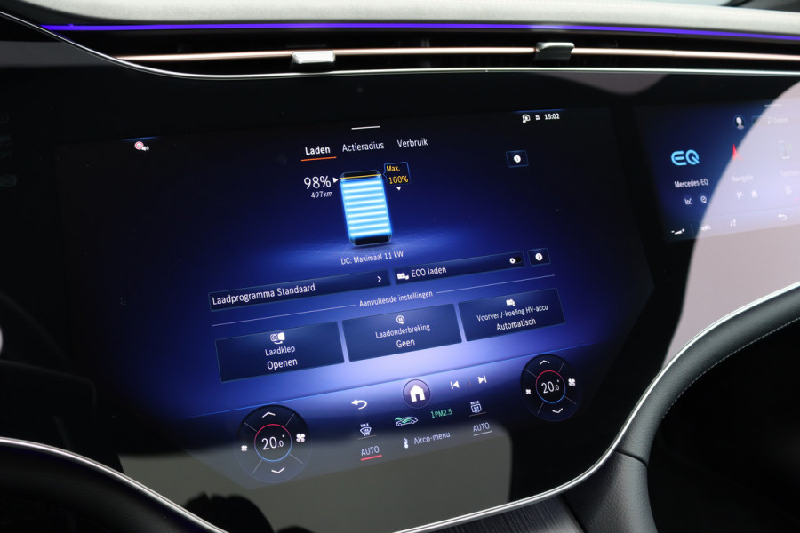Mercedes-Benz EQS 350 Exclusive Line 118 kWh | Airmatic | Achterasbesturing | Hyperscreen | Distronic+ | Panoramadak | HUD | Trekhaak | Digital Light | Burmester | Keyless Go | Verwarmd Stuurwiel | 22kW |