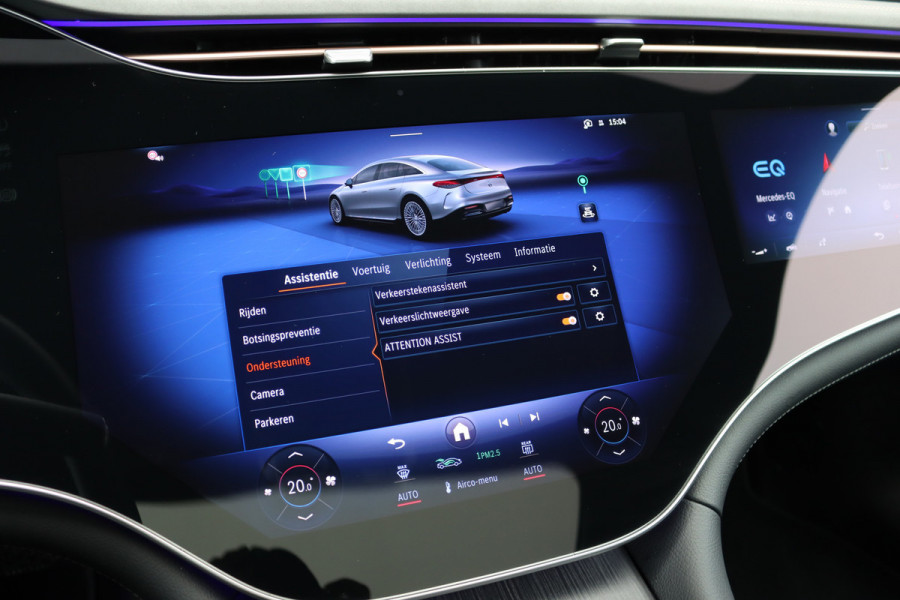 Mercedes-Benz EQS 350 Exclusive Line 118 kWh | Airmatic | Achterasbesturing | Hyperscreen | Distronic+ | Panoramadak | HUD | Trekhaak | Digital Light | Burmester | Keyless Go | Verwarmd Stuurwiel | 22kW |