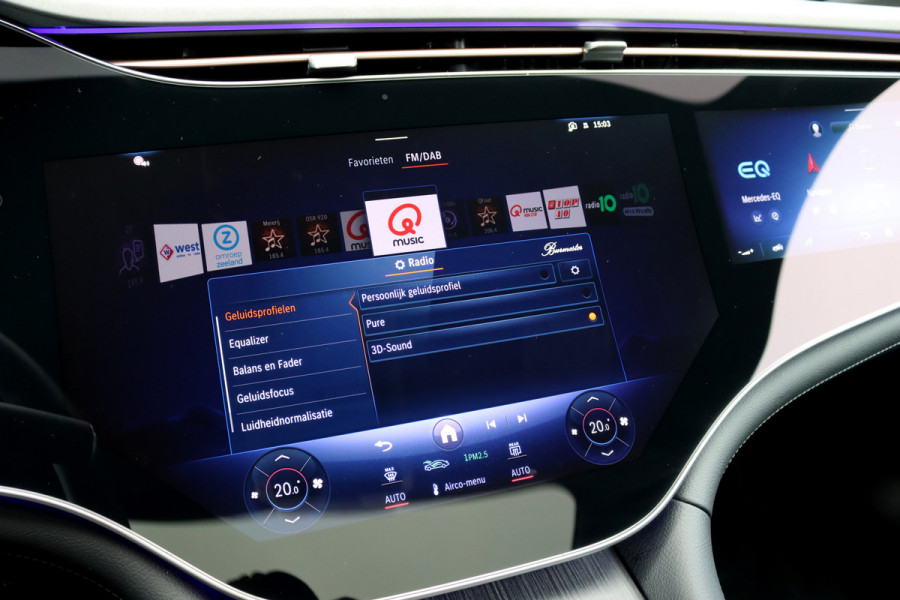 Mercedes-Benz EQS 350 Exclusive Line 118 kWh | Airmatic | Achterasbesturing | Hyperscreen | Distronic+ | Panoramadak | HUD | Trekhaak | Digital Light | Burmester | Keyless Go | Verwarmd Stuurwiel | 22kW |