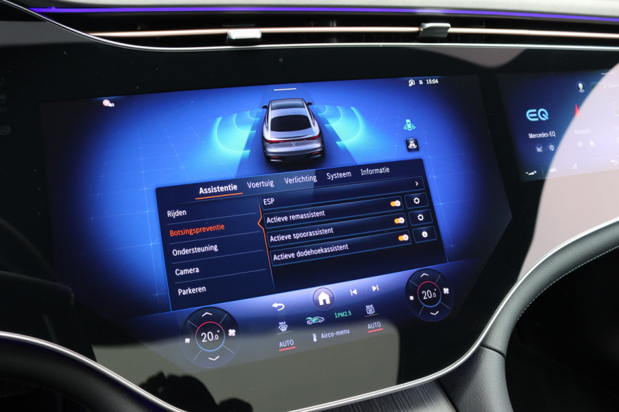 Mercedes-Benz EQS 350 Exclusive Line 118 kWh | Airmatic | Achterasbesturing | Hyperscreen | Distronic+ | Panoramadak | HUD | Trekhaak | Digital Light | Burmester | Keyless Go | Verwarmd Stuurwiel | 22kW |