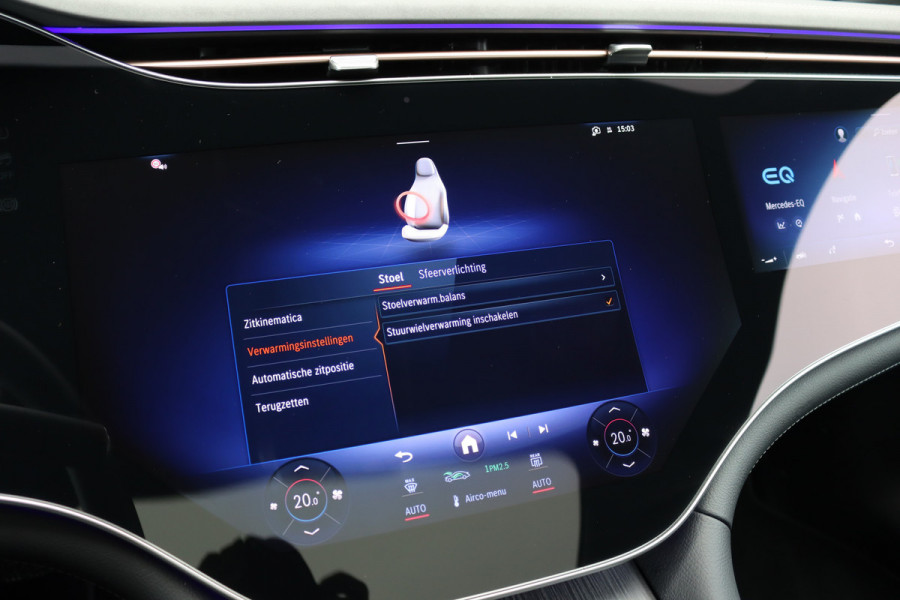 Mercedes-Benz EQS 350 Exclusive Line 118 kWh | Airmatic | Achterasbesturing | Hyperscreen | Distronic+ | Panoramadak | HUD | Trekhaak | Digital Light | Burmester | Keyless Go | Verwarmd Stuurwiel | 22kW |