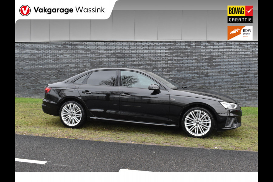 Audi A4 Limousine 35 TFSI S-line 2.0 Mild Hybrid S-line black edition Automaat Leder interieur