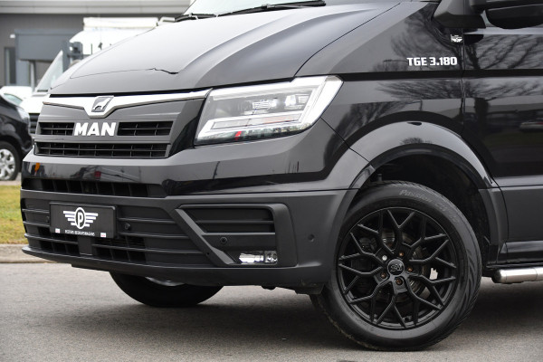 MAN TGE 3.180 35 2.0 L3H3 Black Edition Adaptieve Cruise, Camera, Stoelverwarming, 177pk, Leder, Clima, LED, Trekhaak, Uniek!